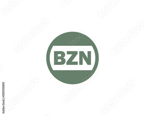 BZN logo design vector template. BZN photo