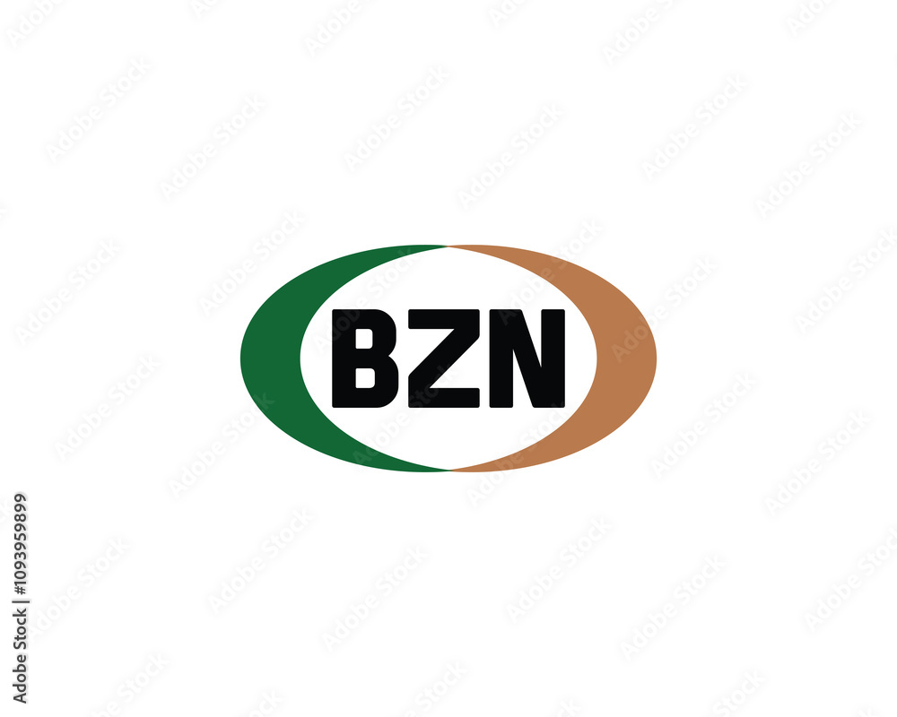 BZN logo design vector template. BZN BZN logo design vector template. BZN