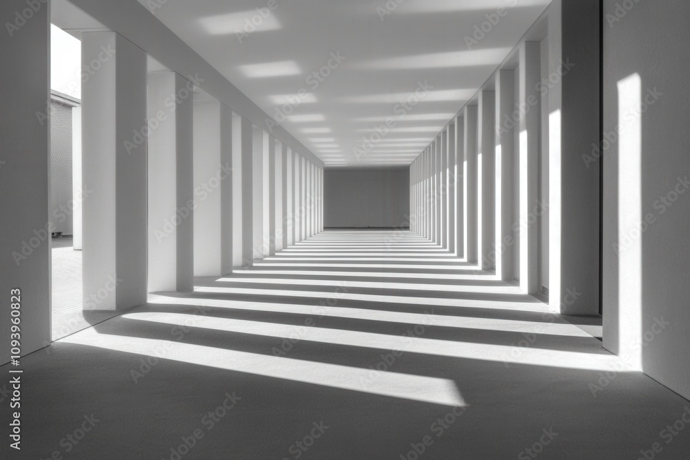 modern architectural interior with dramatic light and shadow play modern architectural interior with dramatic light and shadow play