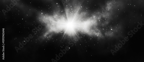 stunning cosmic background with stars and nebulae for space themes photo