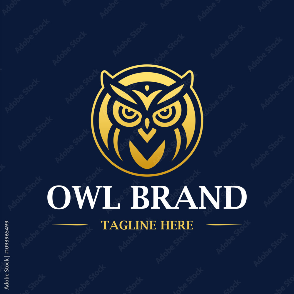 Minimalist Owl bird logo design vector Minimalist Owl bird logo design vector