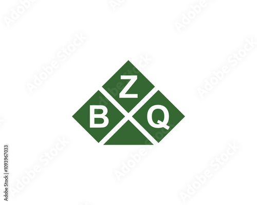 BZQ logo design vector template. BZQ