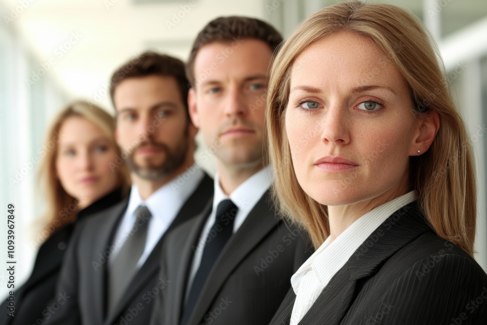 professional business team in a modern office setting professional business team in a modern office setting