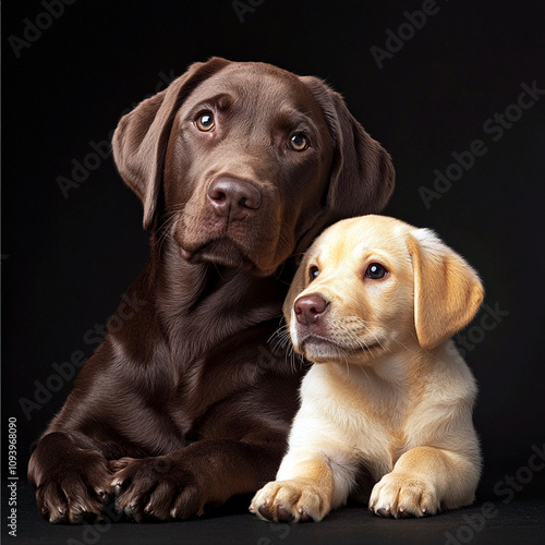 Wallpaper Mural labrador puppies Torontodigital.ca