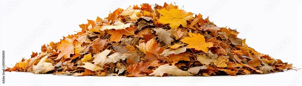 A Vibrant Pile of Autumn Leaves Displaying Warm Hues of Orange, Yellow, and Brown Creating a Cozy Seasonal Atmosphere Perfect for Fall Imagery A Vibrant Pile of Autumn Leaves Displaying Warm Hues of Orange, Yellow, and Brown Creating a Cozy Seasonal Atmosphere Perfect for Fall Imagery