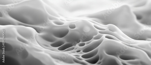 abstract texture with flowing organic shapes in monochrome tones