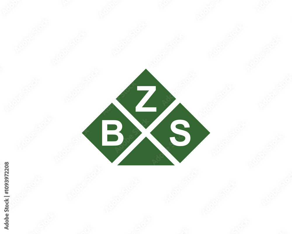 BZS logo design vector template. BZS BZS logo design vector template. BZS