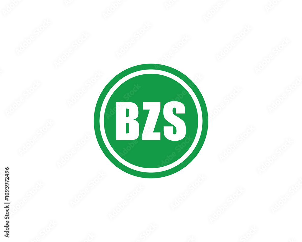 BZS logo design vector template. BZS BZS logo design vector template. BZS