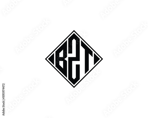 BZT logo design vector template. BZT