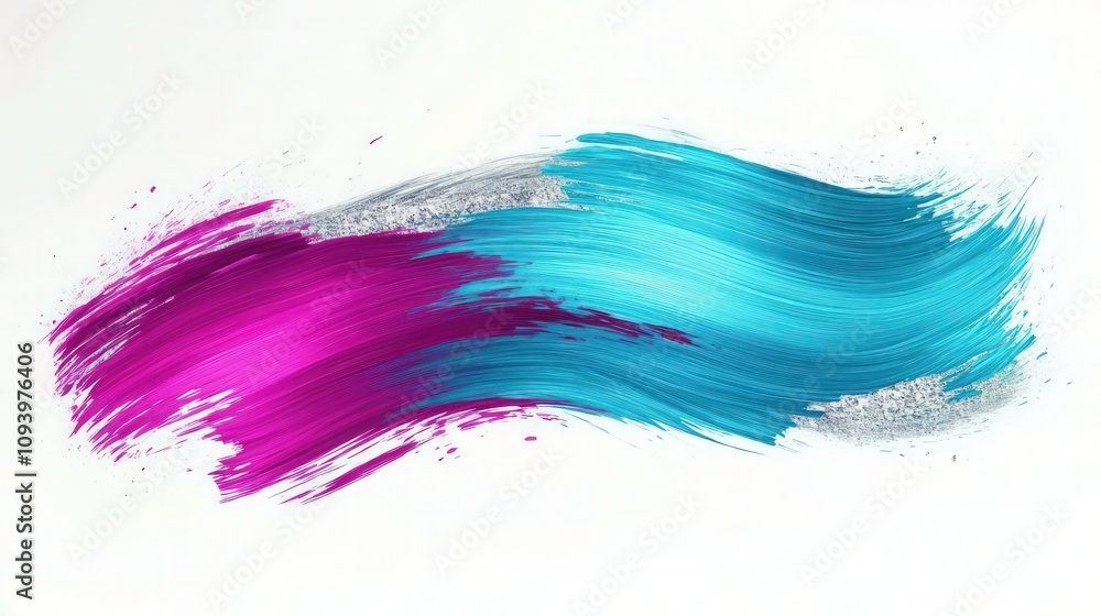 A stunning brushstroke design featuring vibrant turquoise and fuchsia hues. The turquoise flows seamlessly into fuchsia, with a shimmering silver accent creating a luxurious contrast. A stunning brushstroke design featuring vibrant turquoise and fuchsia hues. The turquoise flows seamlessly into fuchsia, with a shimmering silver accent creating a luxurious contrast.