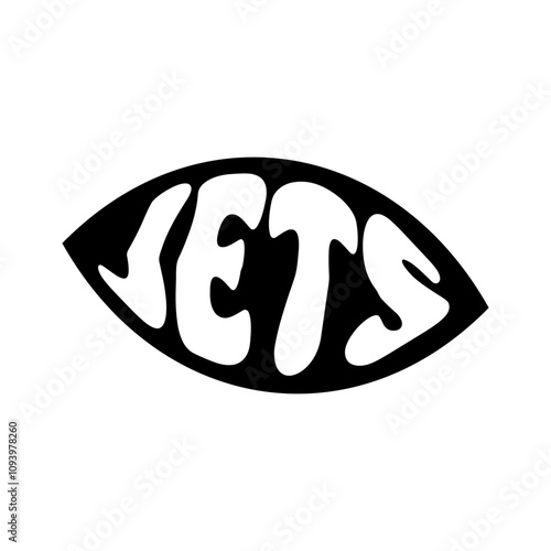 Jets Vector Design on White Background