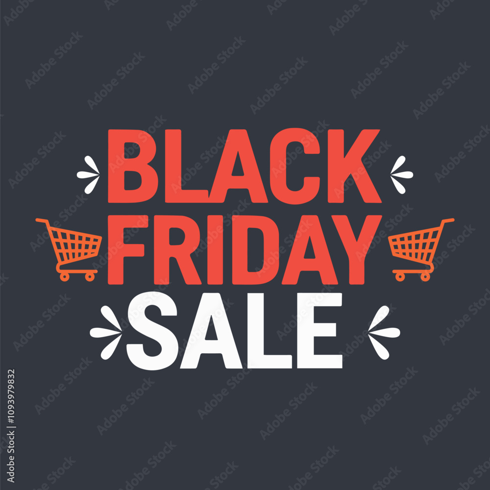 Fototapeta premium black friday sale banner vector