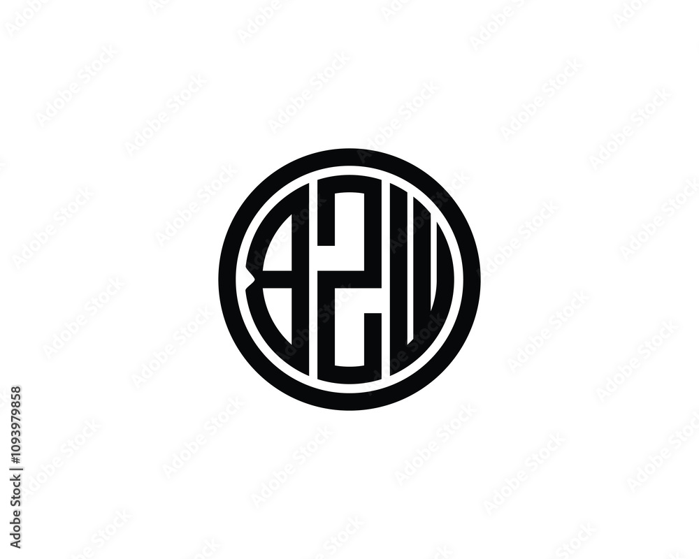BZW logo design vector template. BZW BZW logo design vector template. BZW