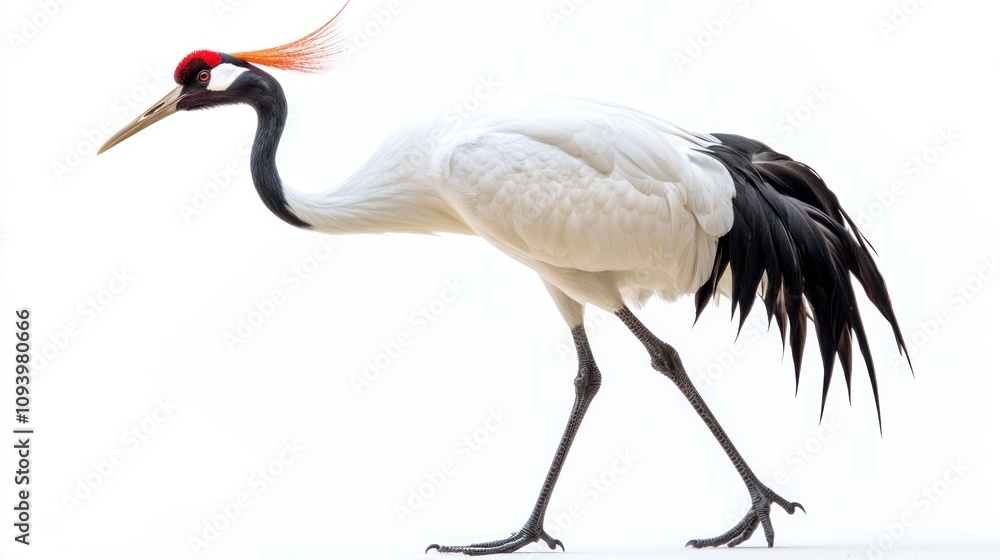 Elegant Red crowned Crane Bird Wildlife Photography Elegant Red crowned Crane Bird Wildlife Photography