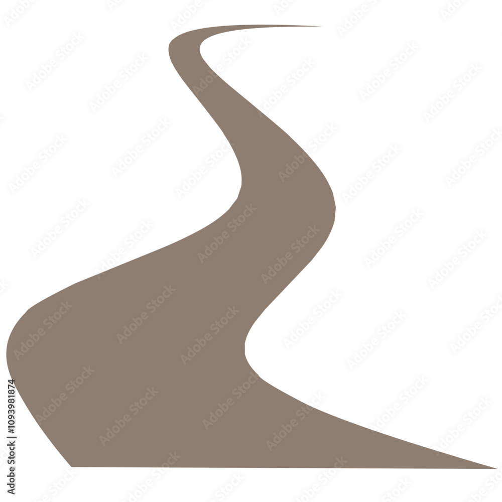 Winding path Illustration Winding path Illustration