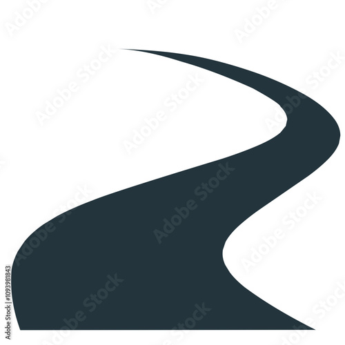 Winding path Illustration