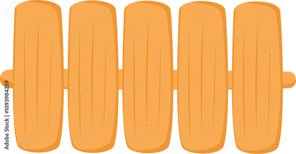 Handdrawn wooden fence illustration Handdrawn wooden fence illustration