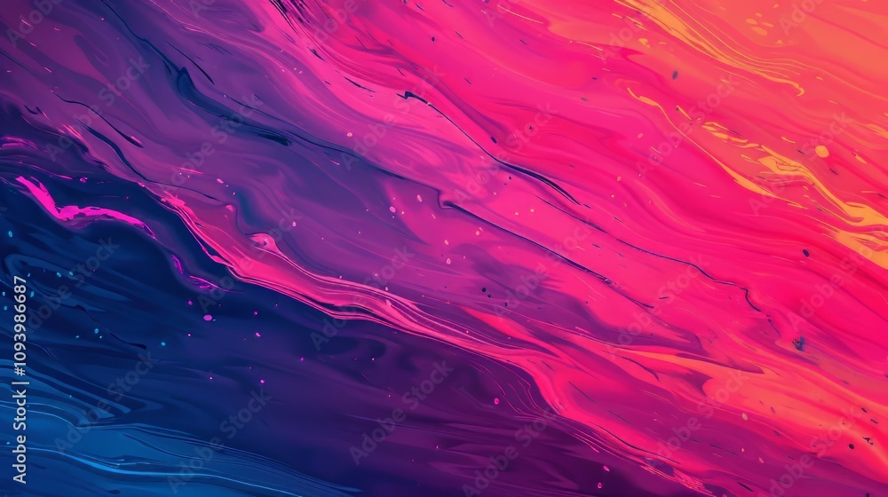 Vibrant abstract waves in pink and blue hues. Vibrant abstract waves in pink and blue hues.