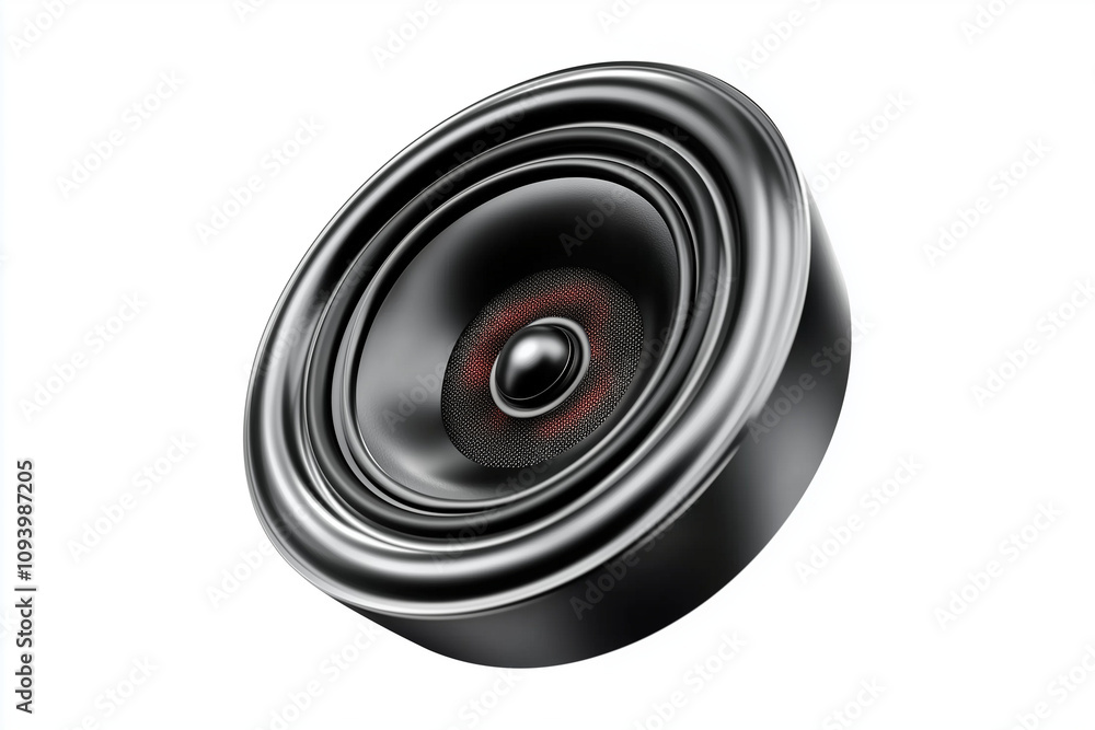 Modern car speaker isolated on white background... Modern car speaker isolated on white background...