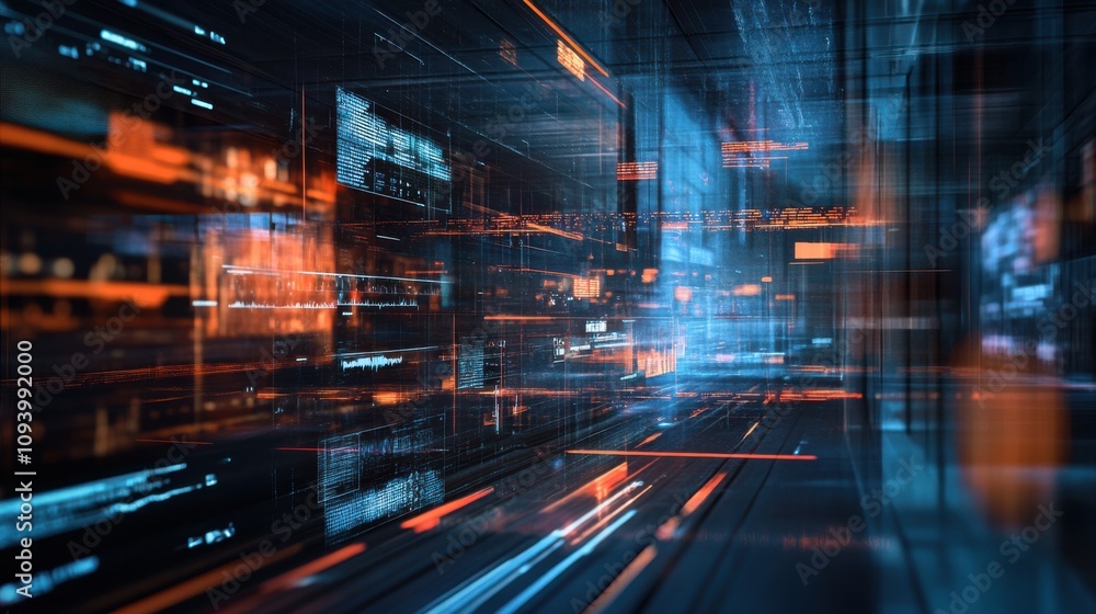 Fototapeta premium An interactive video editing timeline with layers of video