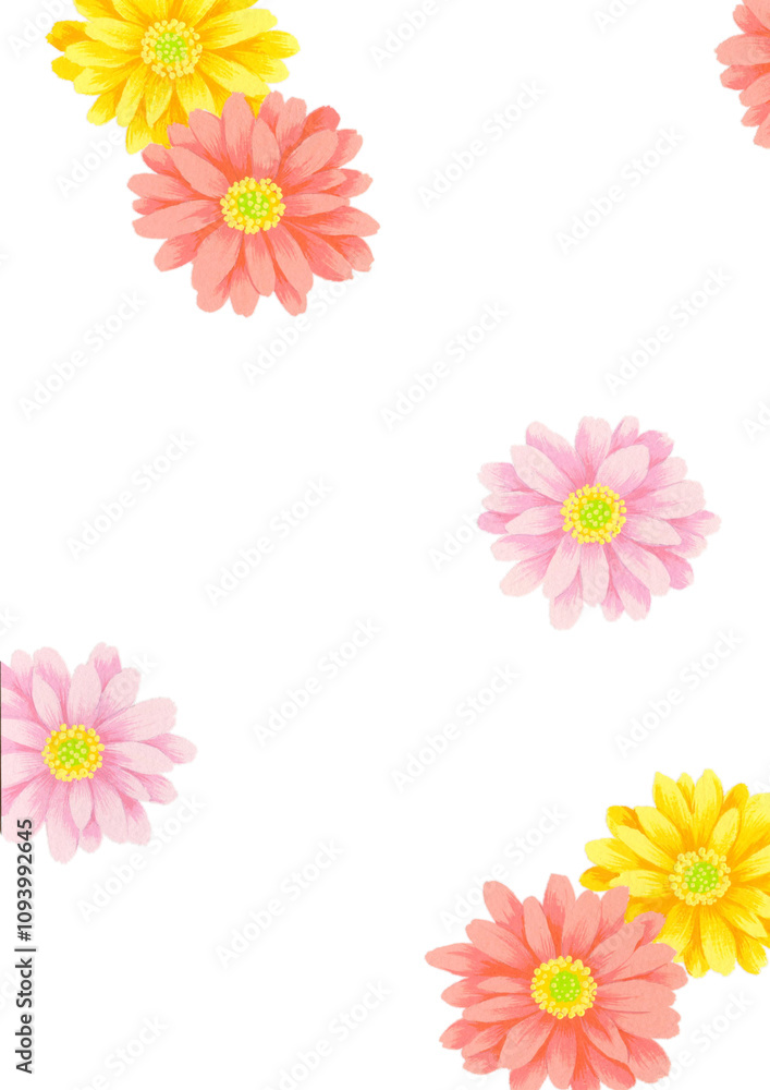 ガーベラの花のイラスト ガーベラの花のイラスト