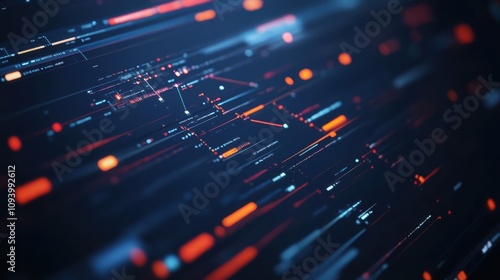 Close-up of a video editing timeline with markers and keyframes photo