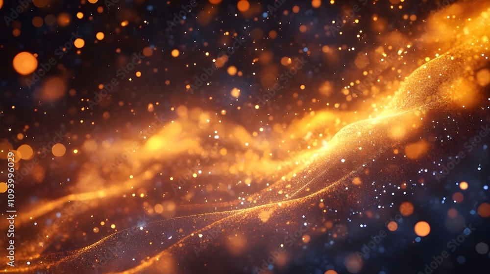 Abstract digital landscape with glowing data waves. Abstract digital landscape with glowing data waves.