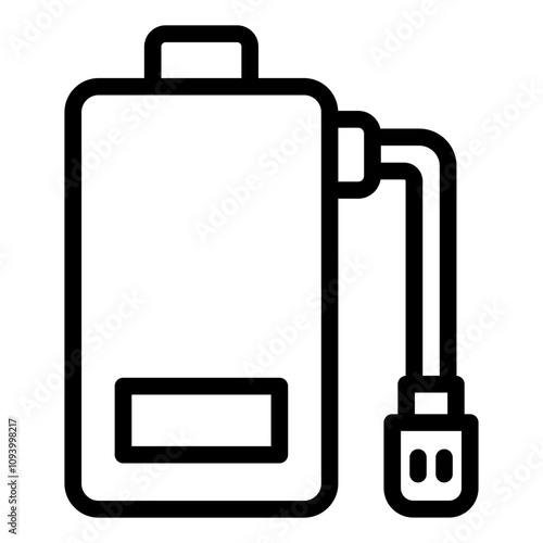 Low battery outline icon indicating a drained RC power source