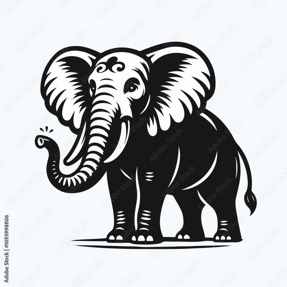 elephant cartoon illustration elephant cartoon illustration