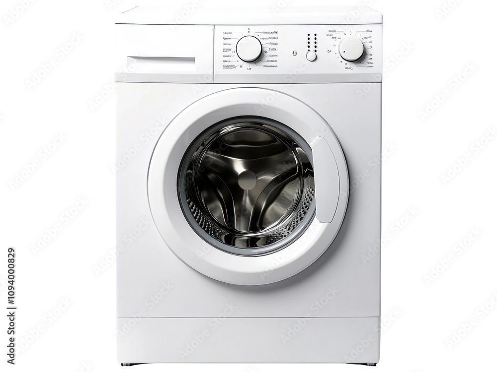 Modern Front-Load Washing Machine in Sleek White Finish with User-Friendly Control Panel Featuring Wash Cycle Settings and Large Door Opening for Easy Loading Modern Front-Load Washing Machine in Sleek White Finish with User-Friendly Control Panel Featuring Wash Cycle Settings and Large Door Opening for Easy Loading