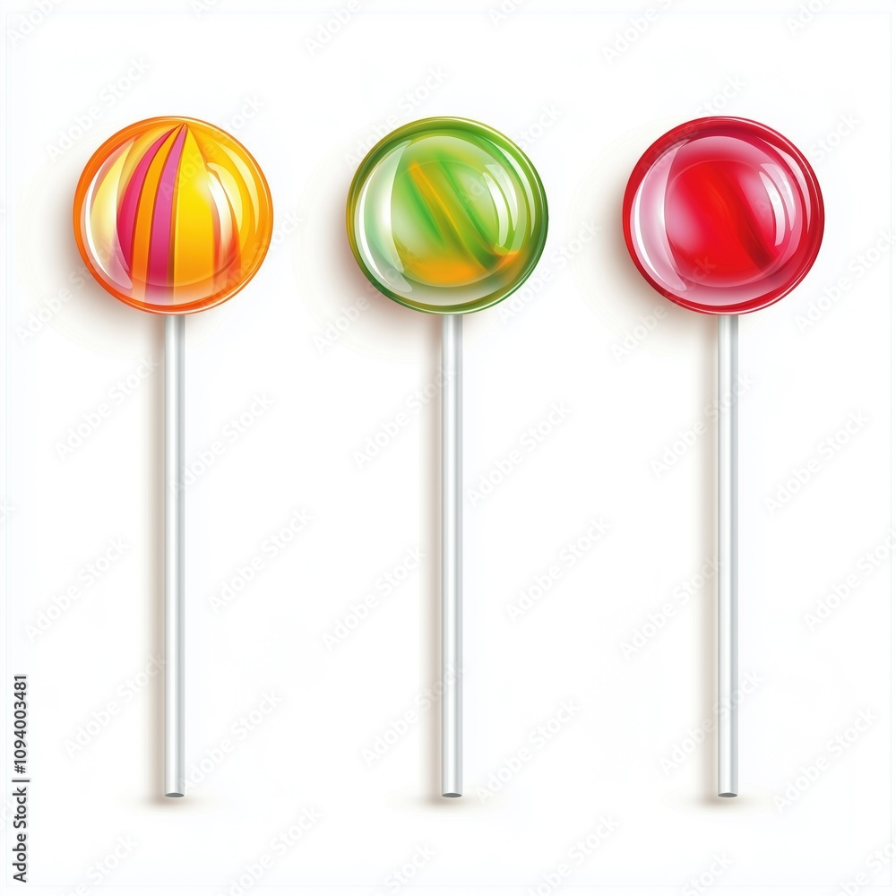 Sweet Treats Trio A delightful collection of three colorful lollipops, each with its unique swirl pattern, evokes a sense of playful indulgence and sugary delight. Sweet Treats Trio A delightful collection of three colorful lollipops, each with its unique swirl pattern, evokes a sense of playful indulgence and sugary delight.