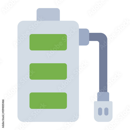 Full battery flat icon representing power for remote control devices