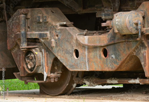 Museum of parked trains in La Plancha park