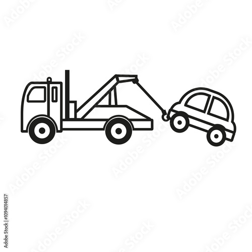 towing car