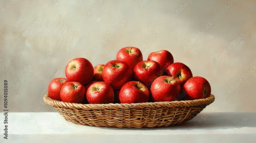 Harvesting fresh red apples in a classic woven basket home kitchen still life art natural lighting culinary inspiration Harvesting fresh red apples in a classic woven basket home kitchen still life art natural lighting culinary inspiration