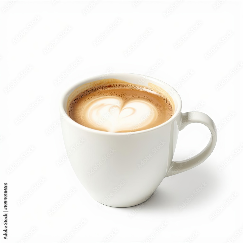 cup of cappuccino isolated on a white background for web, print or creative projects cup of cappuccino isolated on a white background for web, print or creative projects