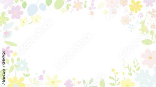 frame of flowers