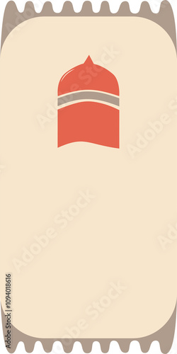 The Cartoon Sajada with beige color harmony