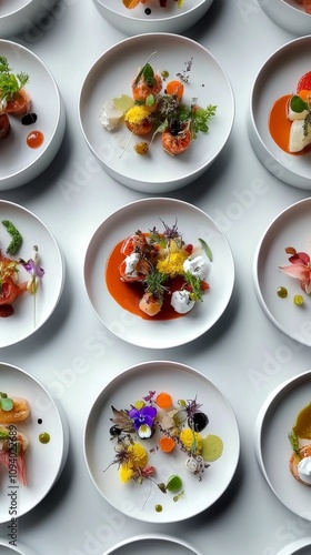 Artistic Gourmet Dishes with Exquisite Plating