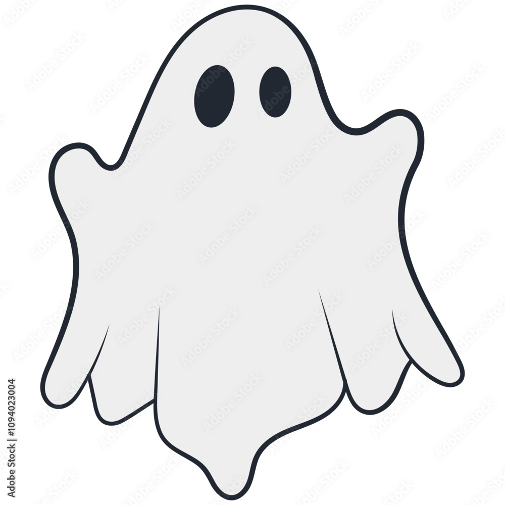 Vector illustration of a variety of Halloween ghost. Halloween set of ghost. Vector illustration of a variety of Halloween ghost. Halloween set of ghost.