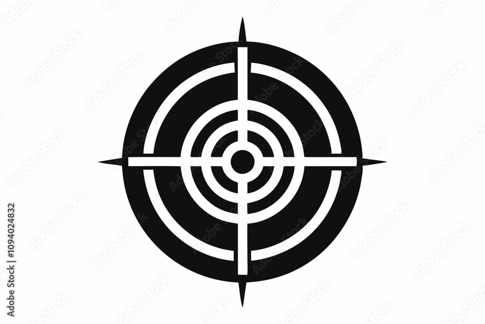 Arrow in Goal Target Doodle Style. Goals Target Glyph Style. Arrow in Goal Target Doodle Style. Goals Target Glyph Style.