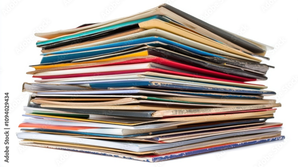 Stacked CD Cases in Angled View with Diffused Lighting Stacked CD Cases in Angled View with Diffused Lighting