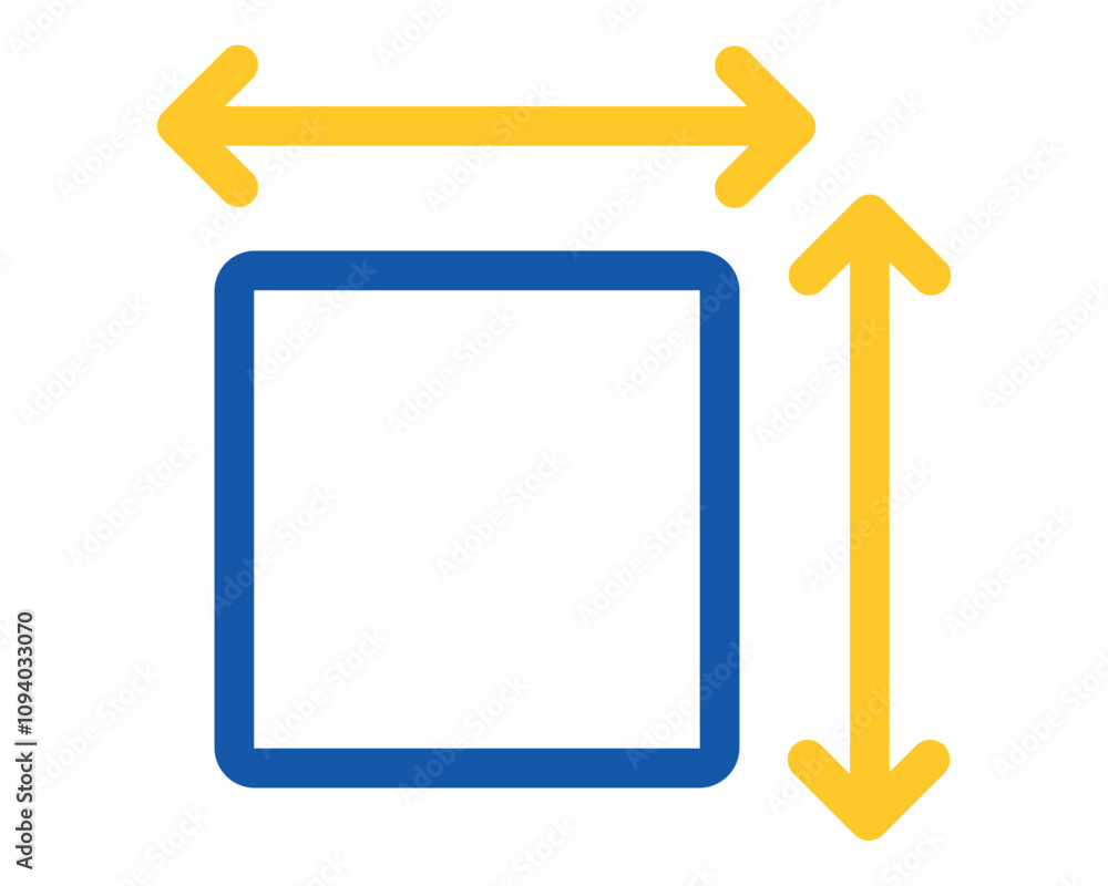 a blue and yellow arrow pointing down on a file a blue and yellow arrow pointing down on a file
