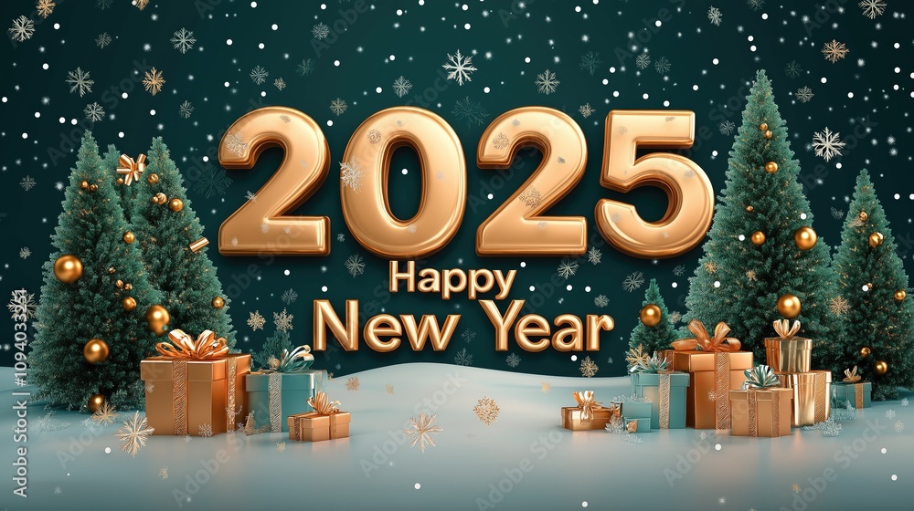 Golden 3D Numbers Golden 3D Numbers