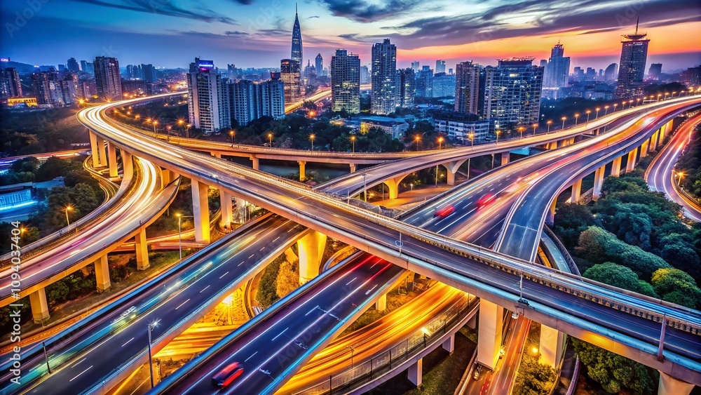 Stunning Time Lapse of Shanghai's Famous Highway Intersection with Dynamic Traffic Flow Captured in High Depth of Field, Showcasing Urban Life and Infrastructure in 4K Resolution Stunning Time Lapse of Shanghai's Famous Highway Intersection with Dynamic Traffic Flow Captured in High Depth of Field, Showcasing Urban Life and Infrastructure in 4K Resolution