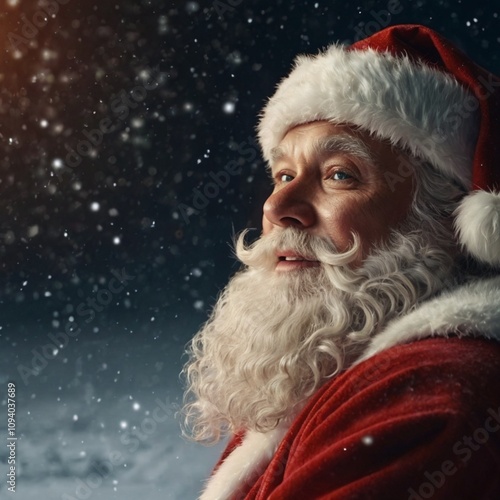 merry christmas santa claus background banner