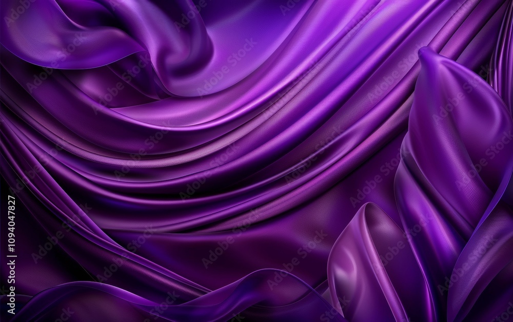 Obraz premium A purple fabric with a flowery pattern