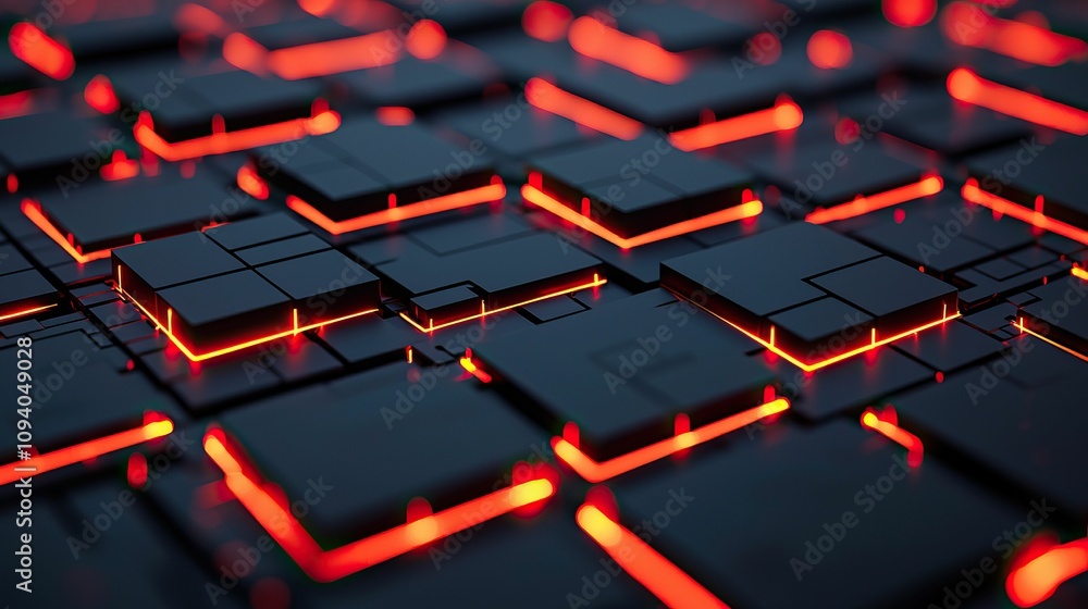 anti tracking protection concept, A close-up view of a textured surface with glowing red lines, featuring geometric shapes arranged in a grid pattern against a dark background. anti tracking protection concept, A close-up view of a textured surface with glowing red lines, featuring geometric shapes arranged in a grid pattern against a dark background.