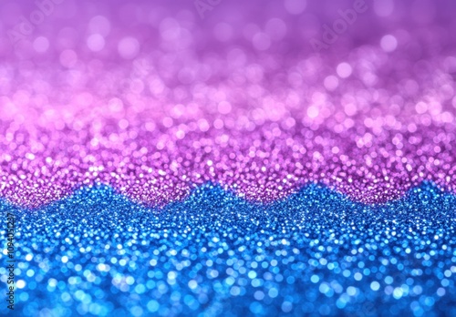 Shimmering Glitter Texture with Gradient Colors in Purple and Blue Hues Creating a Captivating Background for Various Creative Projects