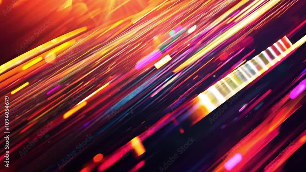 Abstract digital art with glowing lines and a dark background Abstract digital art with glowing lines and a dark background